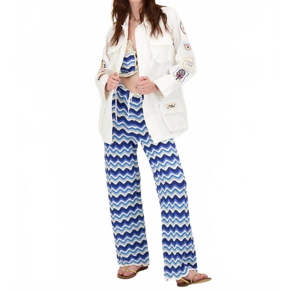 NEW ME369 sloane embroidered jacket in white